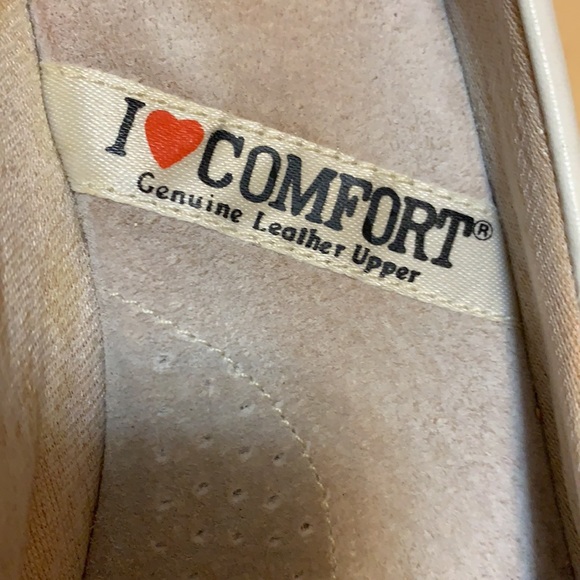 I ❤️Comfort leather WHITE PUMPS HEELS SZ 7.5 BRAZIL VINTAGE RETRO I LOVE COMFORT - Picture 13 of 16